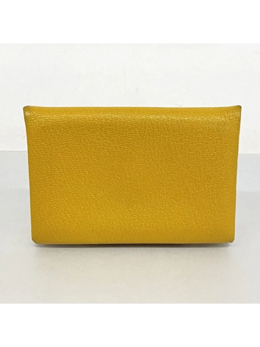 Hermes Coin Case Calvi Chevre Misor Joan Ambre Silver